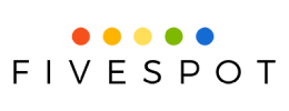 Colorful dots on black background